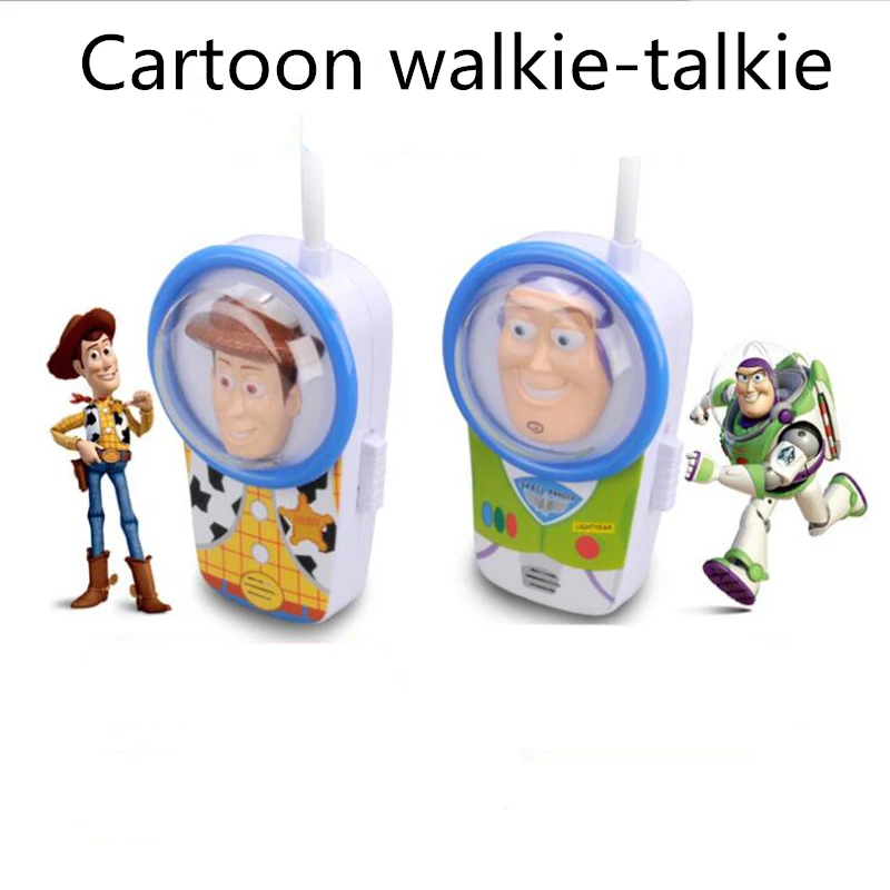 NEW Arrive Cartoon Walkie Talkie Communication Toy Cartoon for Children Kids Gift Durable Handheld Open Area