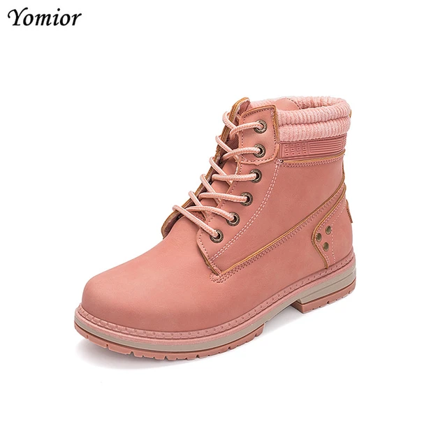 Yomior Lace-Up Autumn Snow Boots for Girls Famous Brand Women Boot Fashion Casual Boots for Women Botas Mujer - AliExpress