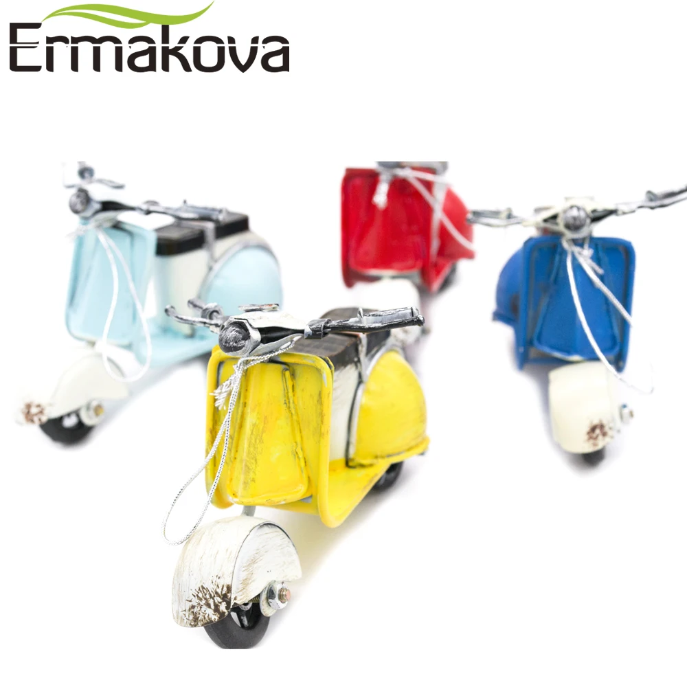 ERMAKOVA Mini Metal Vintage Motorcycle Model Classic Motorbike Figurine Retro Motor Bicycle Ornament Kid Toys Home Desktop Decor | Дом и сад