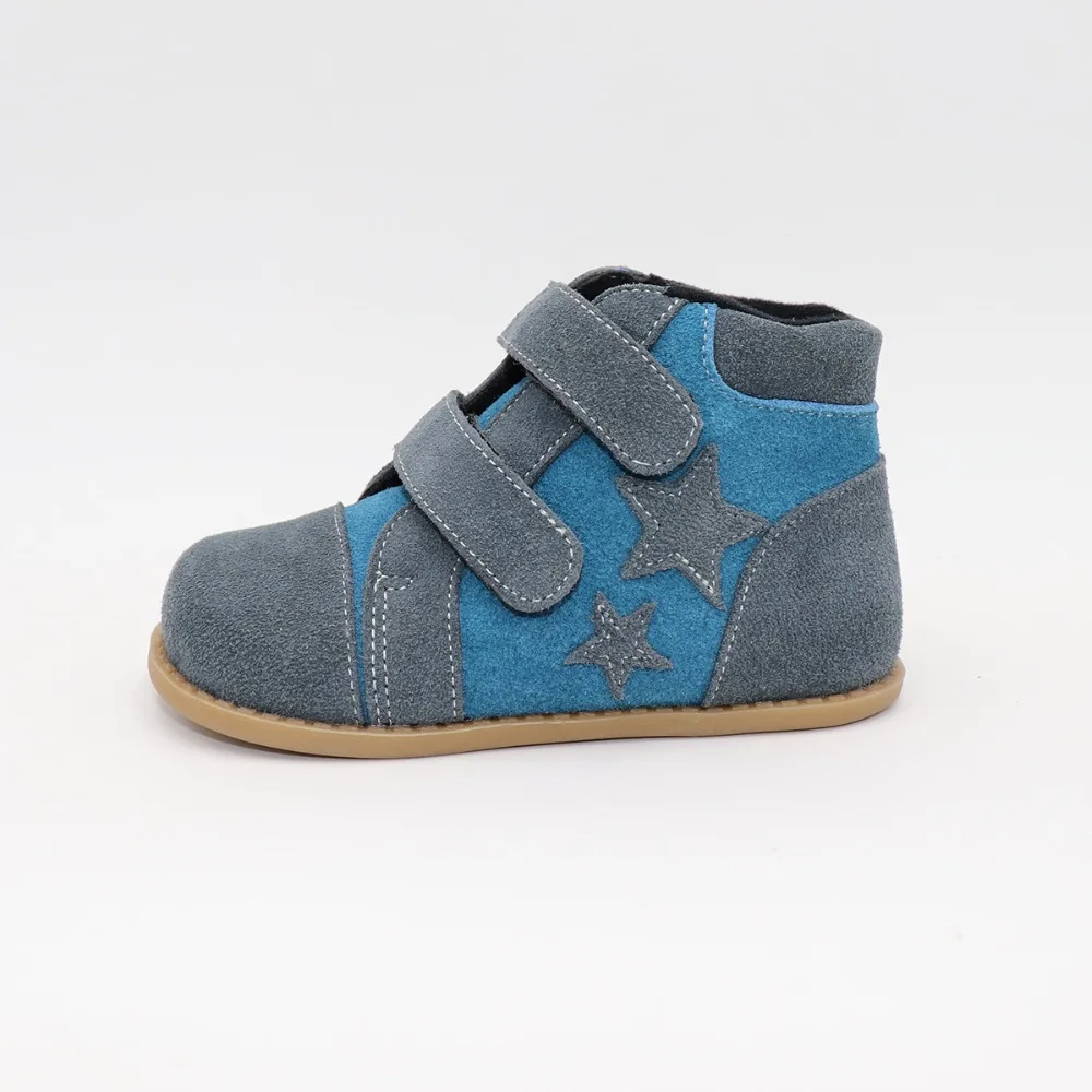 Tipsietoes новая зимняя детская босиком обувь кожаные ботинки Martin для малышей Детские зимние обувь для мальчиков Резиновая Мода звезда кроссовки Bota