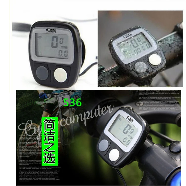 

New Arrival Waterproof Digital LCD Bike Computer Cycle Bicycle Speedometer Odometer free shipping