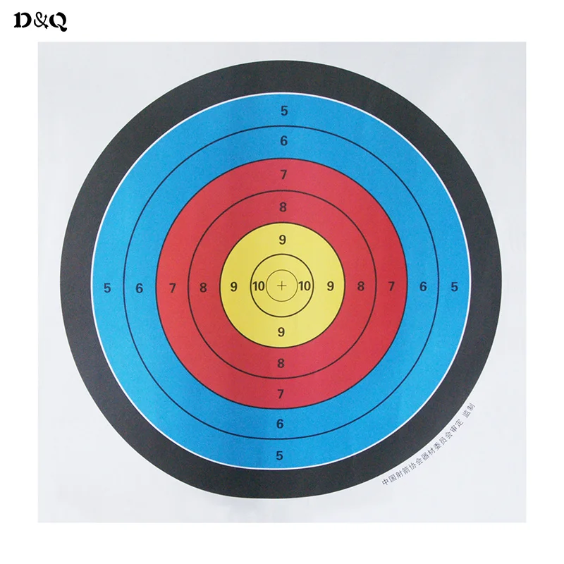 5 шт./партия 23,6 "x 23,6" (60x60 см) Стандартная мишень для стрельбы из лука бумага полное кольцо для охоты стрельба тренировочные спортивные