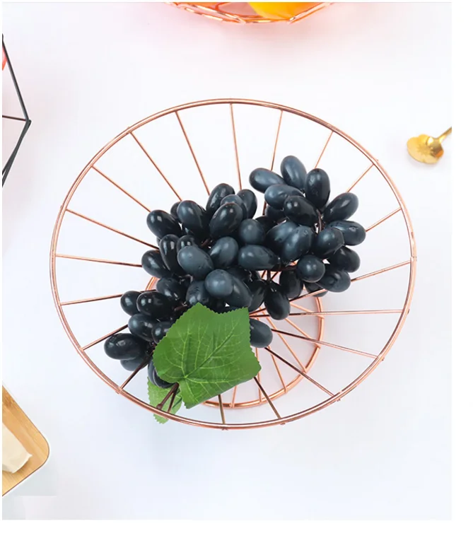 Прямой маркетинг креативная кованая тарелка для фруктов современная домашняя гостиная столовая журнальный столик фруктовая Чаша корзина для хранения