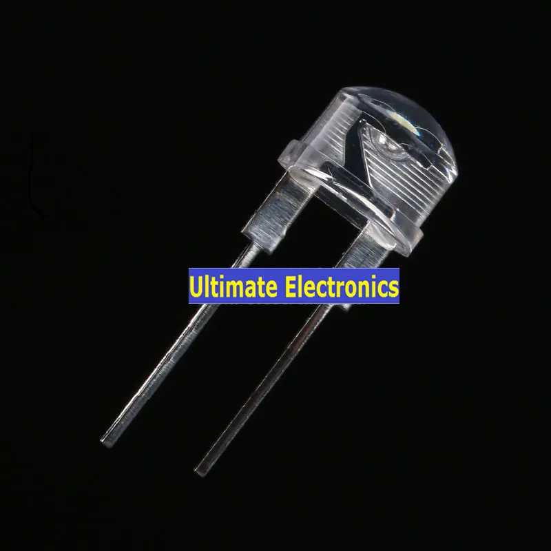 

100PCS F8 8mm straw hat LED Transparent light white blue red green yellow Led straw hat light bulb LED super bright