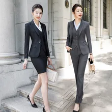IZICFLY стиль Офисная женская униформа бизнес Женские костюмы комплект 2 шт. брюки костюмы костюм femme элегантный размера плюс Рабочая одежда