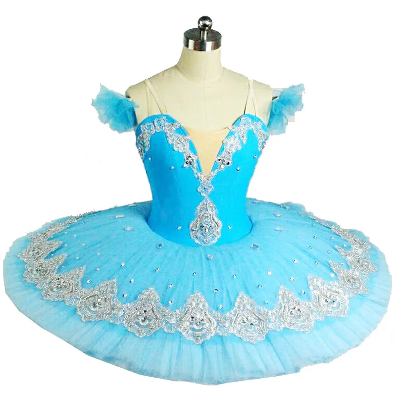 Adult Professional Ballet Tutu Skirt Dance Dress Kids Ballet Blue Ballet Costume
