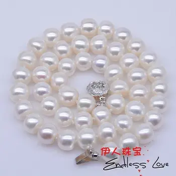 

9-10mm Fashion Freshwater Pearl Necklace Hot Christmas Promotion!!!Excellent Gift/Present for Lady +Free Shipping