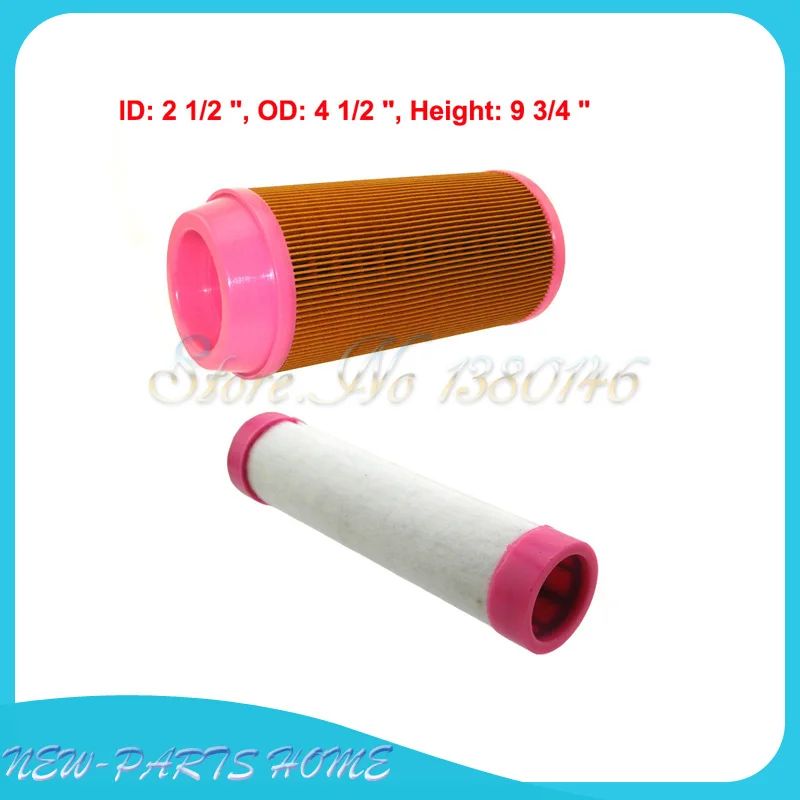 2pcs Air Filter Fit Kubota ZD323 ZD326 ZD331 in Air Filters & Systems