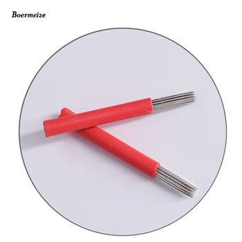 

Needles for Manual Pen R19 Bevel Round Needles 50pcs Semi Permanent Makeup Manual Fog pen Needle Microblading Makeup Eyebrow Pen