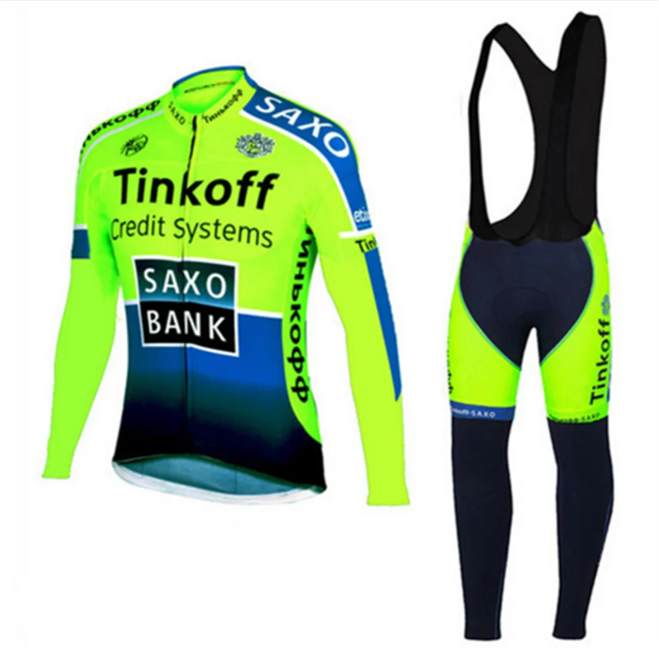 

2018 men tinkoff cycling jerseys Long Sleeve team Fluorescent color Cycling Jerseys/Autumn Mountain Bicycle Clothing/Racing Bike