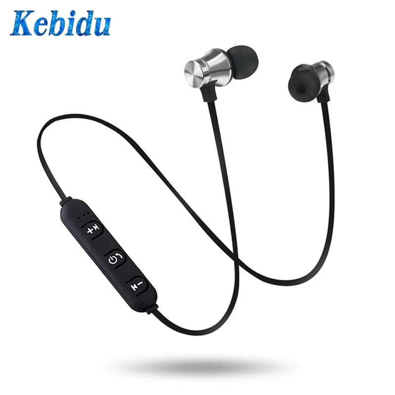 

Kebidu Bluetooth 4.2 Sports Waterproof Magnetic Earphone Headset with Build-in Mic Charging Cable Earphone for iPhone X Samsung