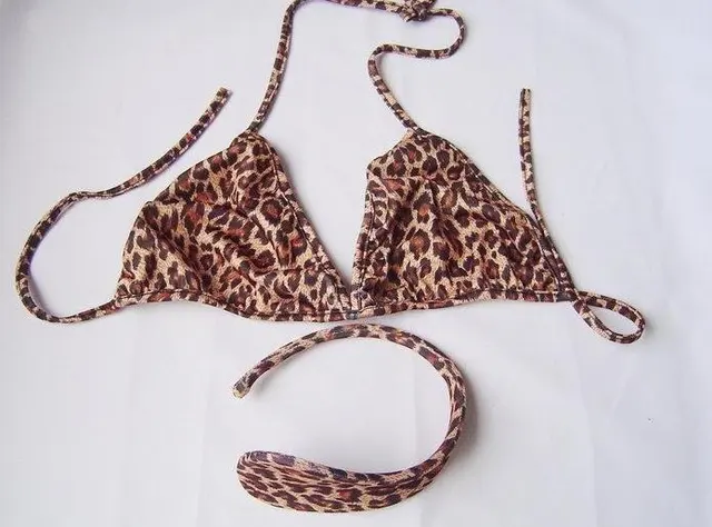Hot Sell Leopard C String Sex Lingerie Sexy Lingerie