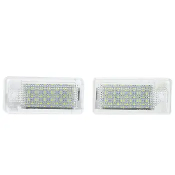 

2 Pcs High Brightness 18 LED Beads Car License Plate Light Lamp strong penetration energy-saving Fit for A3.S3 04-09 S6 05-09