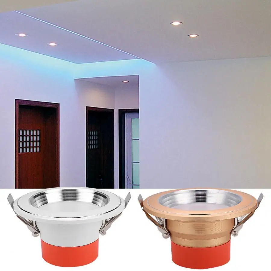 

5W AC85-265V LED Ceiling Light Durable Recessed Lamp for Home Room Indoor Ceiling Lamp