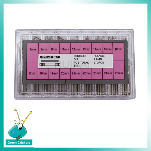 270pcs/box High Quality Stainless Steel Spring Bar Parts 8mm-25mm 1.8mm Diameter Watch Strap Spring Bar Set For Watchmaker Karachi