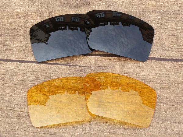 Black and Yellow Vonxyz 20+ Цвет выбор поляризованные Сменные линзы для-Оукли Eyepatch 2 рамки - Цвет линз: Black and Yellow