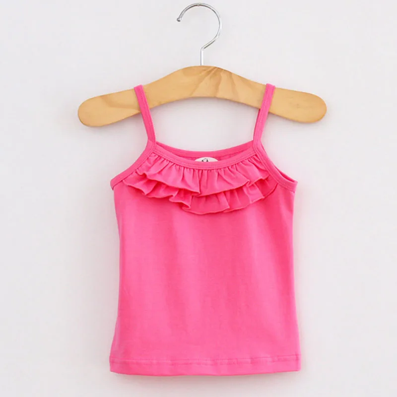Special price 2 7T summer children vest baby boy and girl vest solid