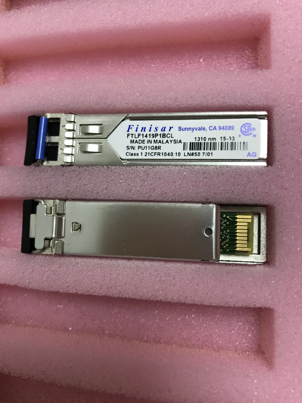 

Finisar FTLF1419P1BCL, SFP, 1.25G-1310nm-40km