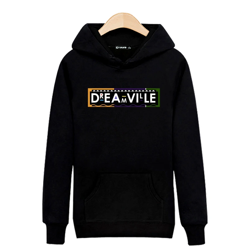 Dreamville толстовки 2017 Осень Зима модные для мужчин хип хоп толстовка мужской