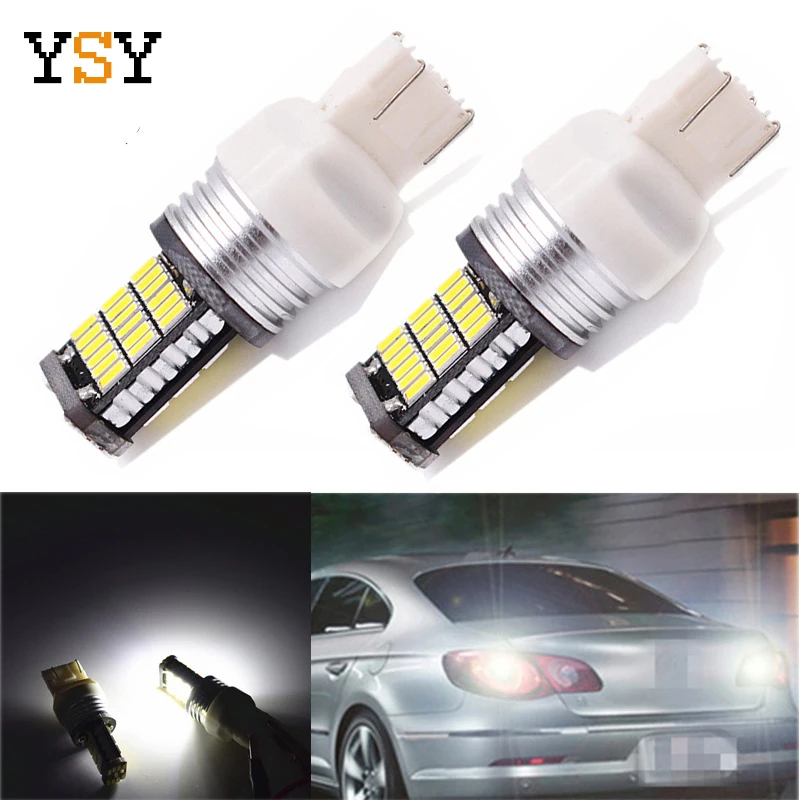 10 шт. Автомобильные светодиодные лампы T25 3156 3157 T20 7443 7440 4014 45SMD|indicator lamp|t20 7443car led canbus