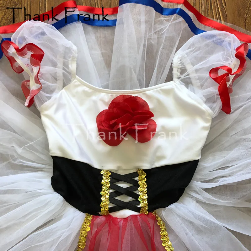 Балетный костюм платье для девочек женское с буфами рукав балерина костюм детская балетная танцевальная пачка платья для взрослых Rave танцевальная одежда C569