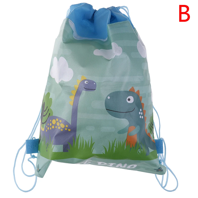 Подарок на день рождения для мальчиков, милый мультяшный динозавр, декорированный тематикой, нетканый материал, подарочные сумки на шнурке - Цвет: design 2