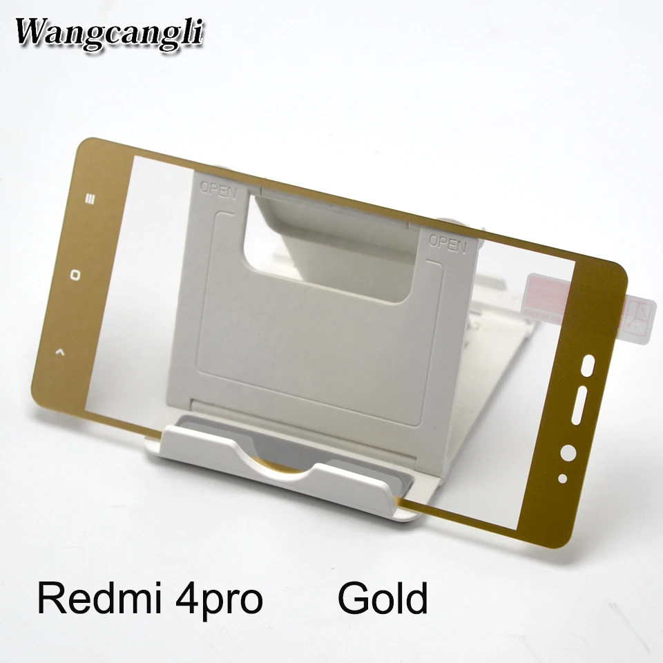 Wangcangli оптовая продажа 10 шт жесткий край HD для Xiaomi redmi 4 4x 4pro Защитное стекло экрана