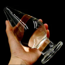 16cm*7.5cm Huge Glass Butt Plug,Anal Plug Large Transparent Crystal Clean Big Anal Plug,Anal Dildo Balls Anal Sex Toys For Woman