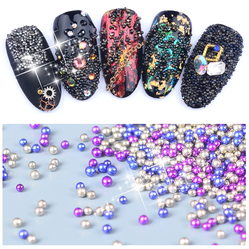

LCJ 5000Pcs/Box Wizard Beads Crystal Sand Nail Rhinestones Tiny Nail Beads Fingernails Rhinestone For Nails Accessories