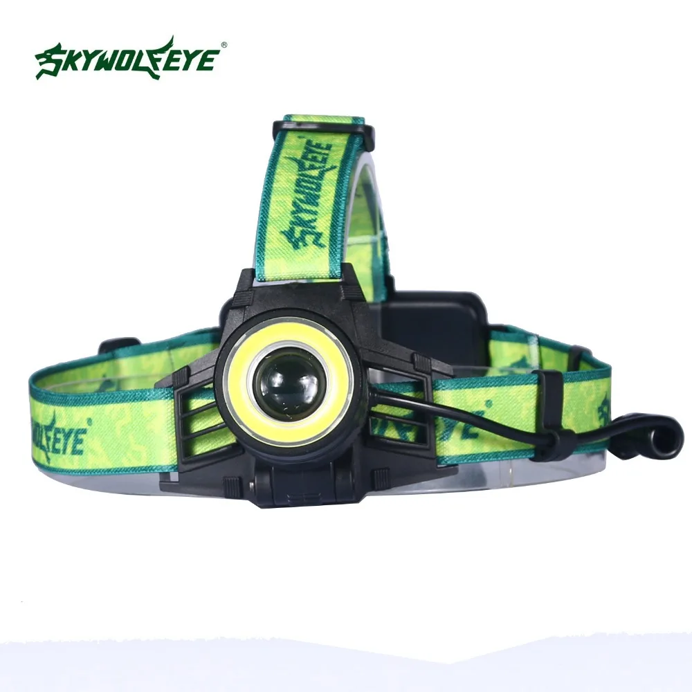 

Skywolfeye rotary zoomer LED headlight COB work light super lumen headlamp