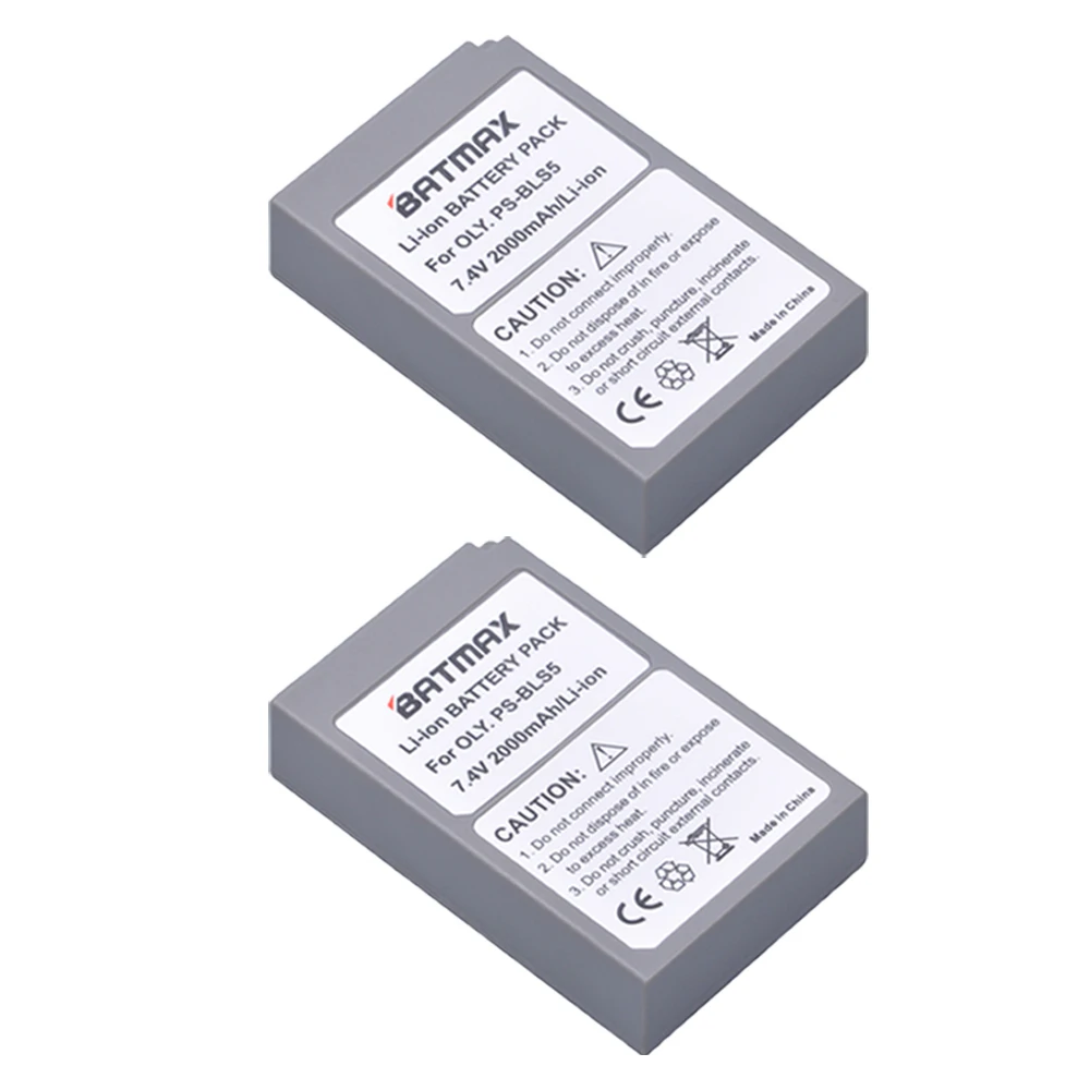 Billig 2000 mAh 2 Stücke BLS 5 BLS5 BLS50 Batterie + LCD USB Ladegerät für Olympus PEN E PL2, E PL5, E PL6, E PL7, E PM2, E M10, E M10 II, Stylus1