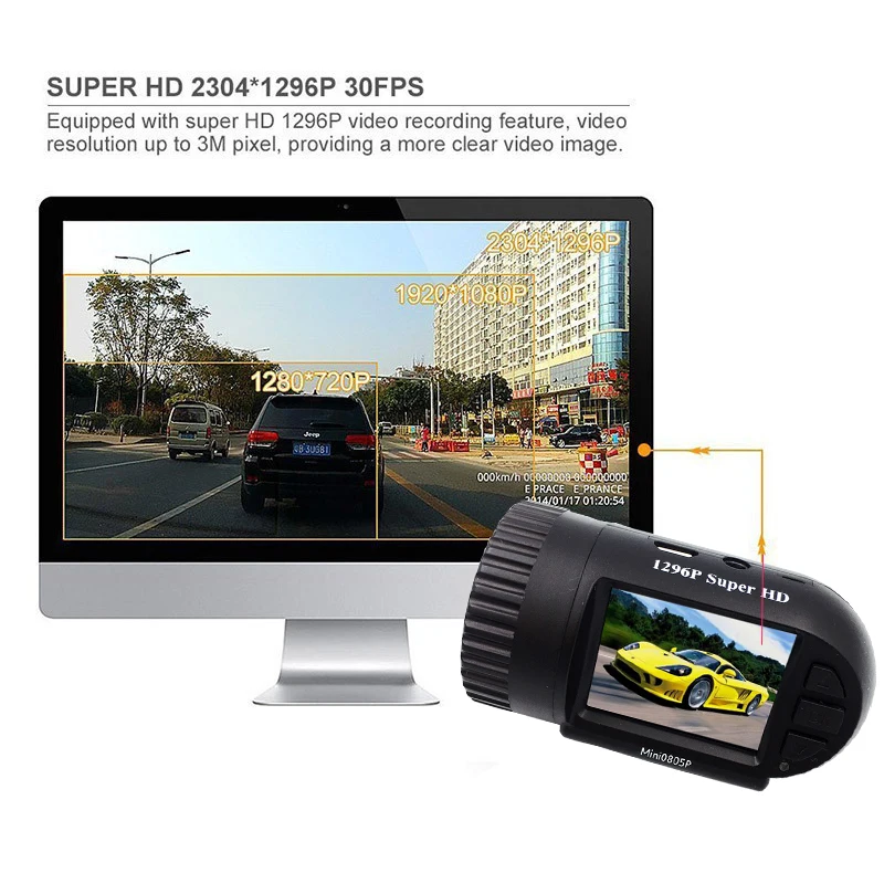 Whexune Mini 0805 1080 P Full HD GPS видео Регистраторы автомобиля Камера видеорегистратор Ambarella