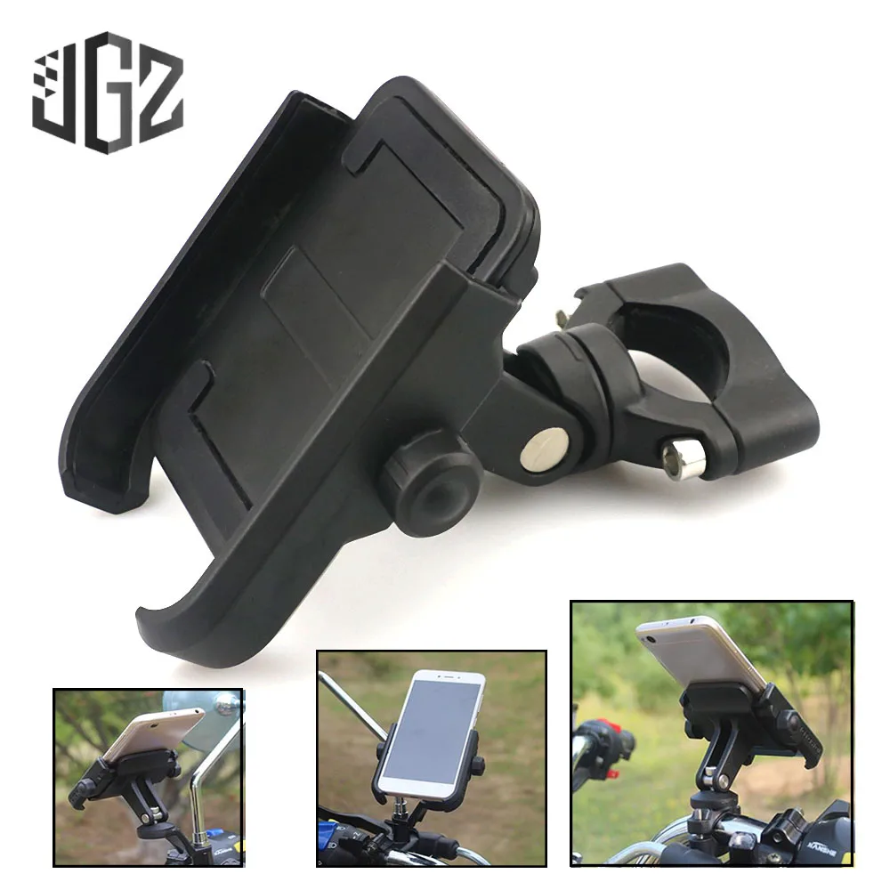 

Motorcycle Bicycle 360 Rotating Aluminium Alloy Mobile Phone Stand Holder Bracket Handlebar Clip for Yamaha Honda Kawasaki BMW