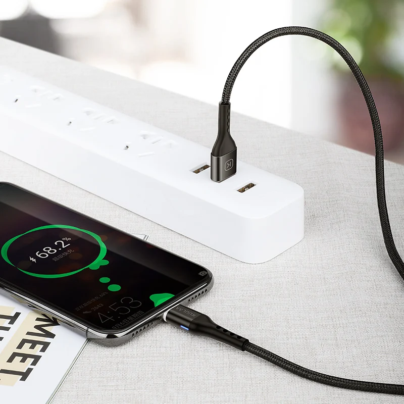 KUULAA Магнитный кабель type C USB Быстрый зарядный адаптер для samsung Xiaomi Mi 8 9 huawei зарядное