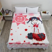 Аниме JK LoveLive! Нико Ядзава косплэй фланель пледы одеяло М 1,5*2 м мультфильм кровать Плюшевые сна постельные принадлежности мягкие теплые