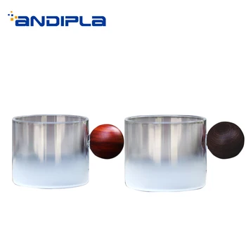 

Japanese-style Handmade Heat Resistant Transparent Glass Green Tea Cup Fair Cup Public Tea Mug Brief Small Sake Bowl Teacup Kit