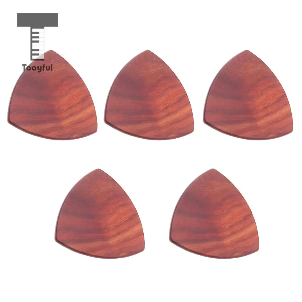 Tooyful 5 Pieces Polished Bass/Ukulele/Banjo/Guitars Picks Plectrums 2mm Thickness Musical Instrument Accessory