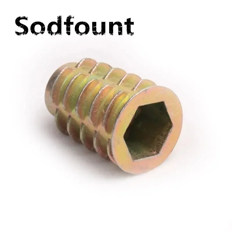 10pcs/lot External tooth nuts Furniture embedded nuts M6*13 M8*20 M8*25