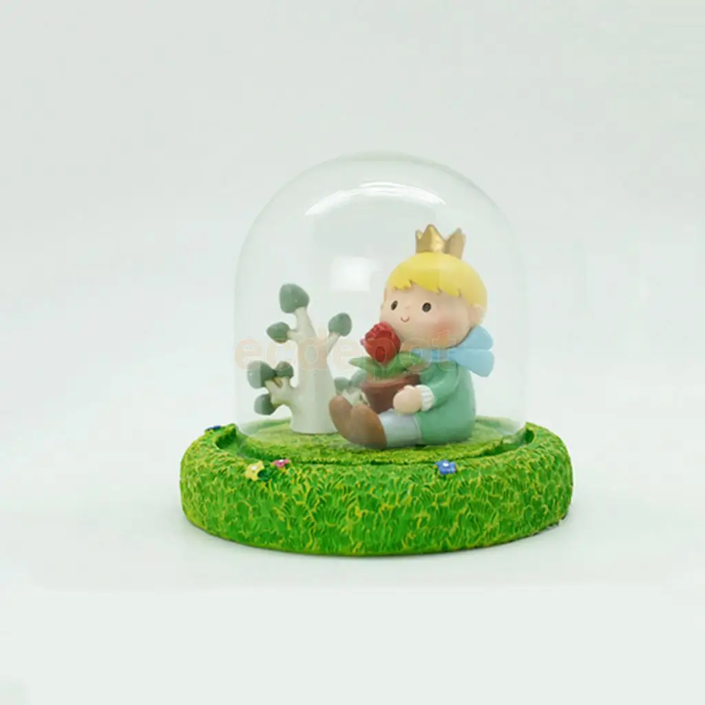 

THE LITTLE PRINCE Resin Prince & Rose Home Table Figurine Ornament Statue #1
