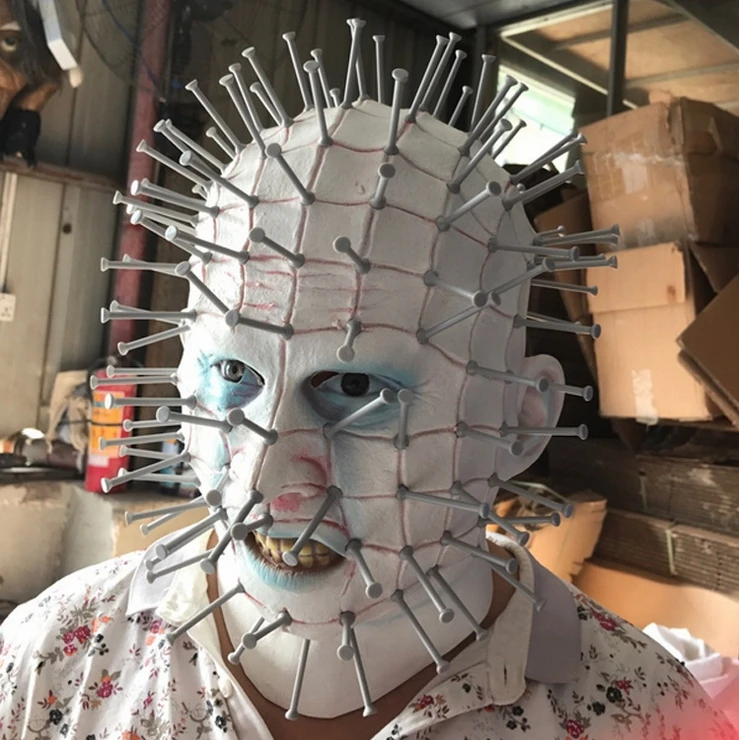 Хэллоуин пугающая маска Ужас HELLRAISER MEZCO ThreeZero Pinhead Sideshow маска капюшон накладные латексные игры Косплей Костюм mascaras