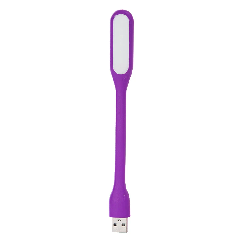 Креативный USB гибкий светильник, портативный мини Супер яркий USB светодиодный светильник, светильник для чтения книг, светильник для мобильных устройств, компьютера, ноутбука - Испускаемый цвет: purple