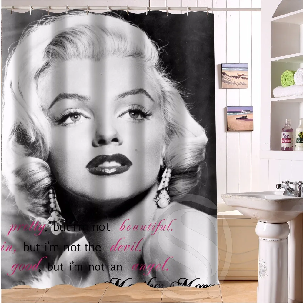 H P14 Fashion Design marilyn monroe 7 Custom Shower Curtain Bathroom