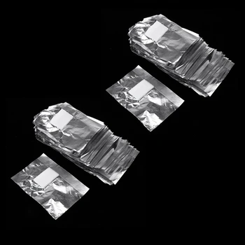

100pcs Nail Foil Wraps Remover for Acrylic UV Gel Polish Soak-off Removal with Pre-attached Lint Free Pads