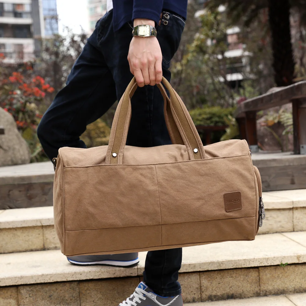 XINCADA Универсальный сумки Сумка путешественника сумка через плечо холст водостойкие спортивные Training Gym Bag Мужская обувь большой ёмкость