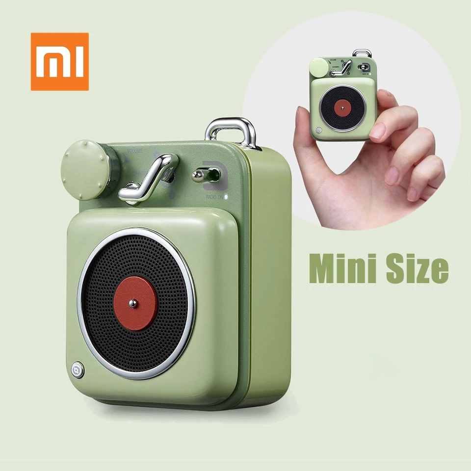 

Original Xiaomi Mijia Atomic Record Player B612 Mini Portable Speaker Bluetooth Intelligent Audio Pocket Smart Speaker Music