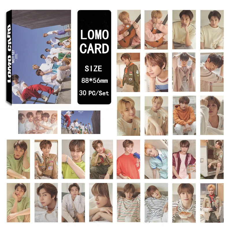 KPOP NCT127 06 Lomo Card летний комплект альбом та же картина самодельные бумажные фото карты Постер HD Фотокарта
