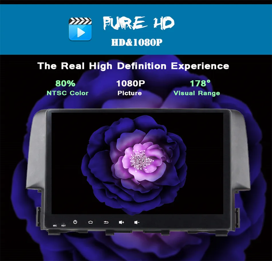 Восьмиядерный " Android 10,0 автомобильный Головной блок для Honda Civic DVD gps с Радио RDS рулевое колесо карта аудио usb