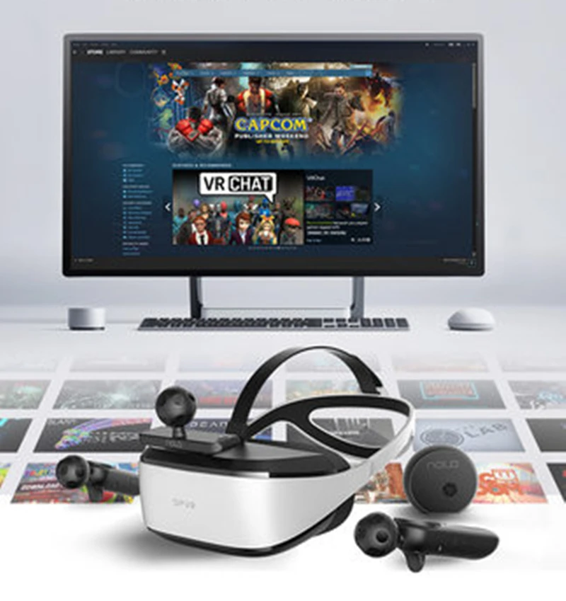 Deepoon E3 3D PC VR 2,5 K гарнитура для компьютера/ноутбука/регулировки IPD/110 градусов FOV с 3D IMAX эффектами и 3D реалистичной