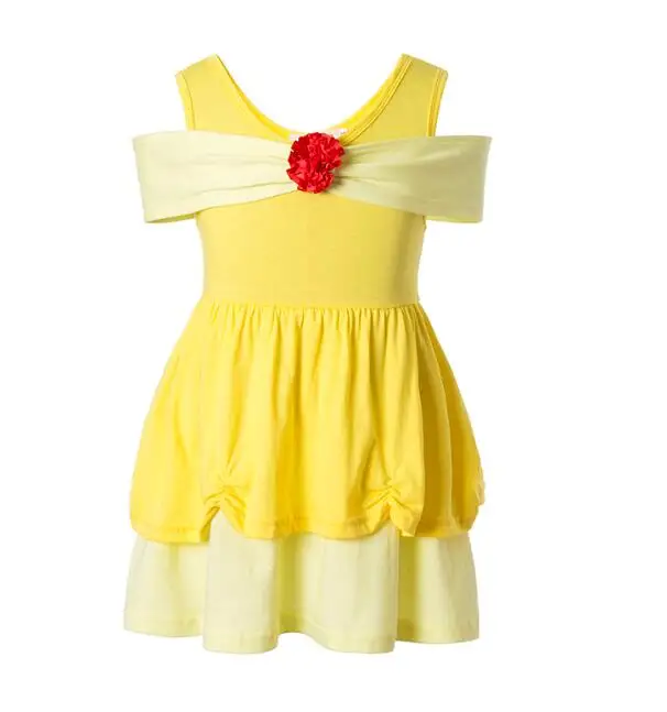 Girls Clothing snow white princess dress Clothing Kids Clothes,belle moana Minnie Mickey dress birthday dresses mermaid costume cute baby dresses Dresses