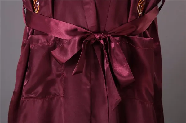 Плюс Размеры S-XXXL Китайская традиционная Для мужчин атласный Халат банный платье Винтаж Дракон ночное Вышивка кимоно юката платье MP070